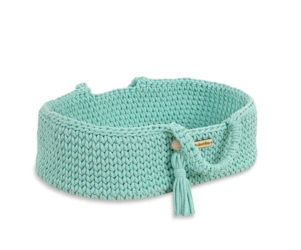 Moses Basket BOHO Bomullsdockbärare - Mint