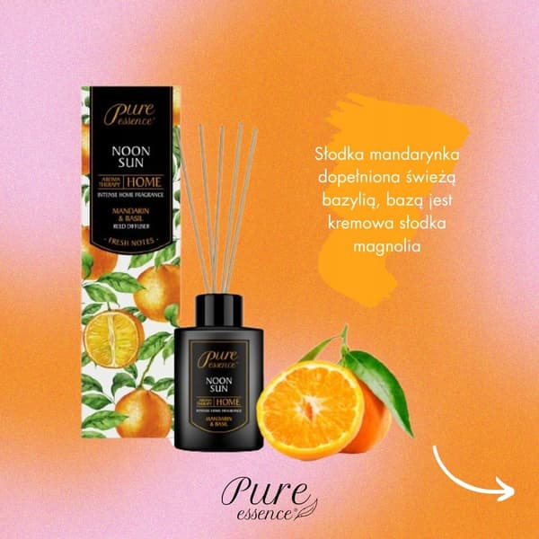 Pure Essence Mandariini-basilikatuoksu 100 ml