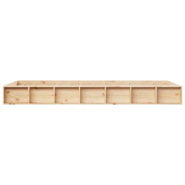 vidaXL Sängram 100 x 200 cm massivt trä