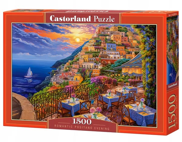 Pussel 1500 brikker C-152209 Romantisk aften i Positano