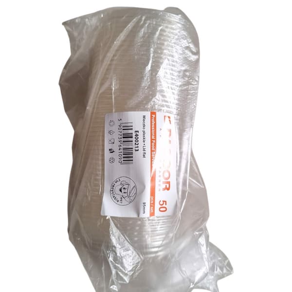PET-litteä kansi 95 mm Paccor E400213 50 kpl