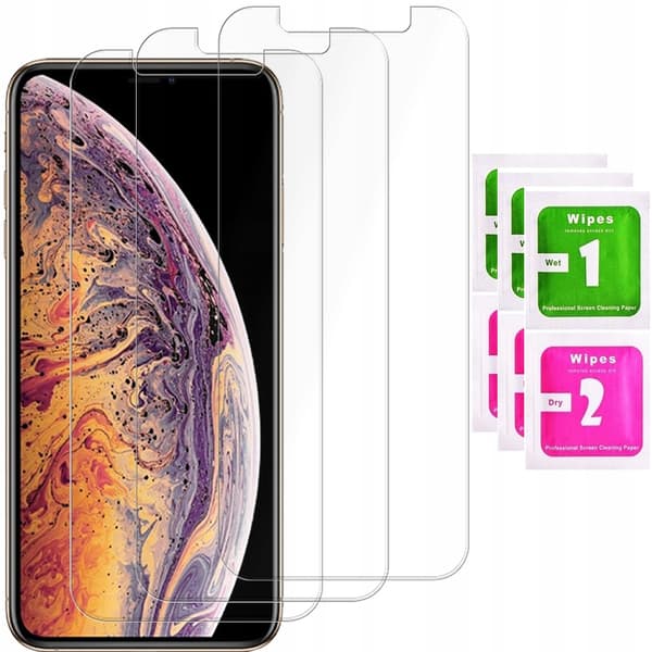 3x Härdat glas för Apple iPhone X / XS Glas 2.5D 9H | 3-pack