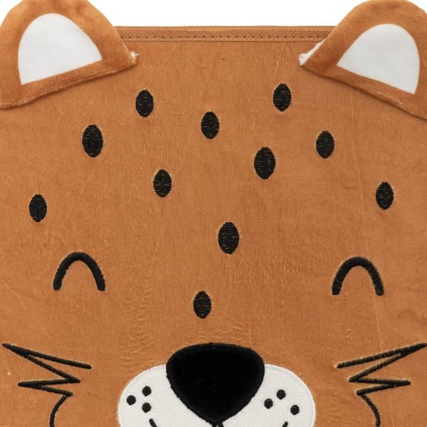 Leopard tekstil legetøjskurv