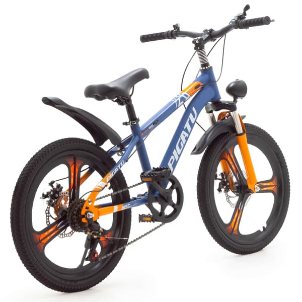 20-tums barncykel barncykel skivbromsar blå