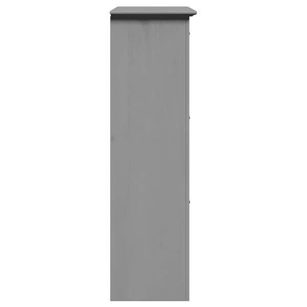 vidaXL Kenkäteline, BODO, Harmaa, 80x35x118 cm