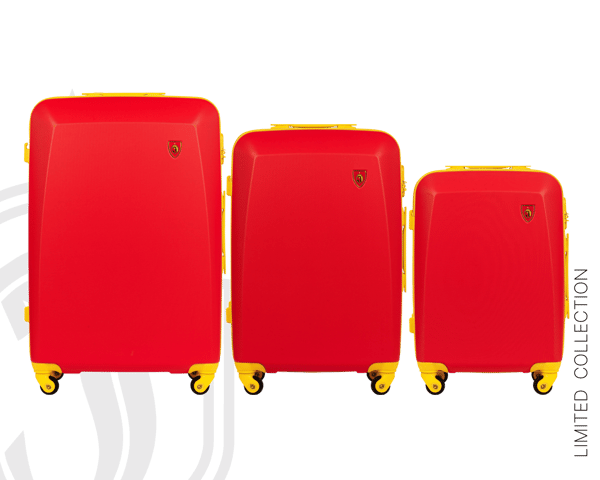 Set med 3 Wings x Jagiellonia RED-resväskor