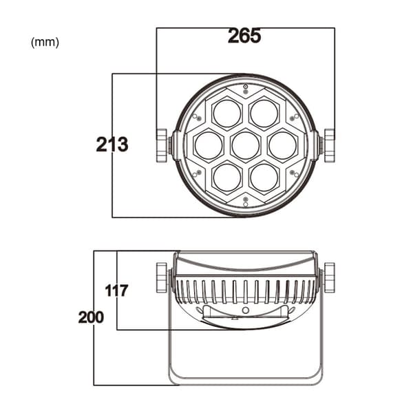 LIGHT4ME RAMME PAR 7x12 LED RGBW reflektor effekt