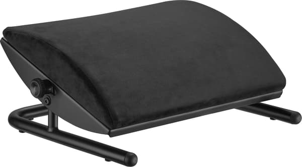 Powerton ergonomisk benstøtte, stål, 25 kg, sort