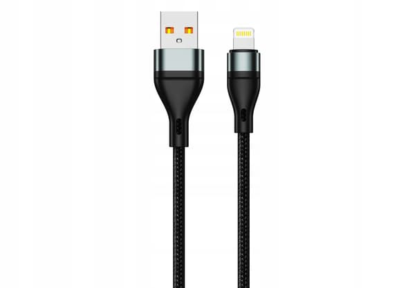 B16 JELLICO Lightning-kaapeli 3.1A 1M musta