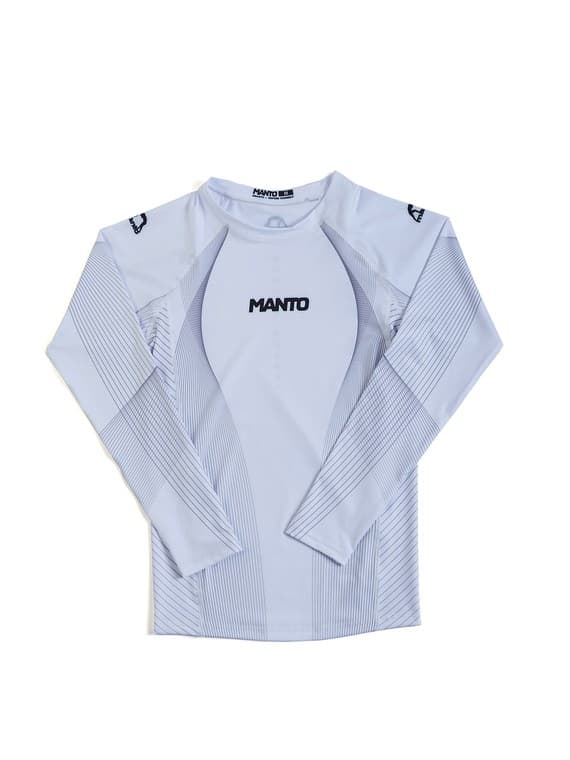 MANTO Herre Langærmet Rashguard FLOW Hvid XL