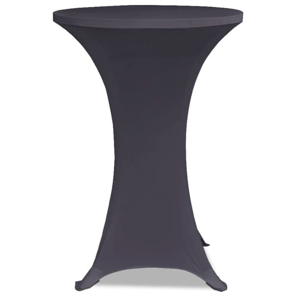 vidaXL elastiske borddække, 4 stk., 70 cm, antracit