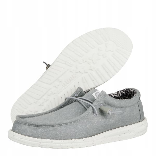 HEYDUDE WALLY STRETCH CANVAS 40700 |41| LYS GRÅ