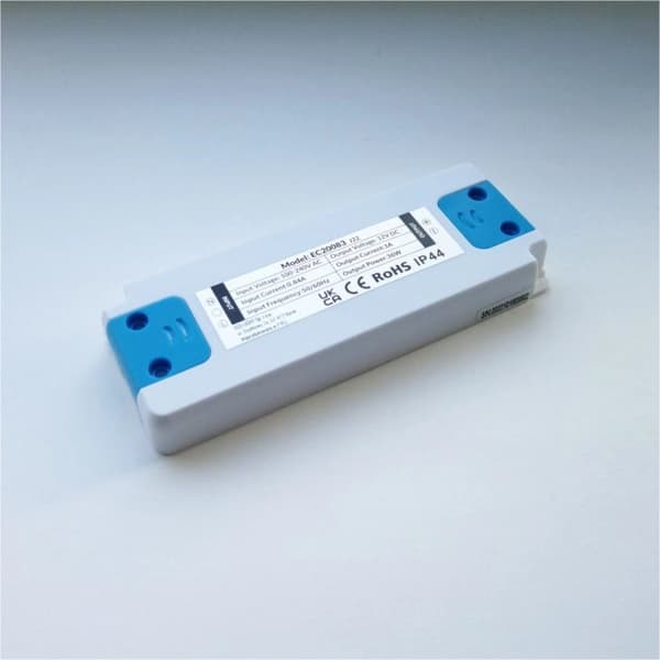Møbel LED strømforsyningstransformator IP44 12V 36W 3A Ecolight