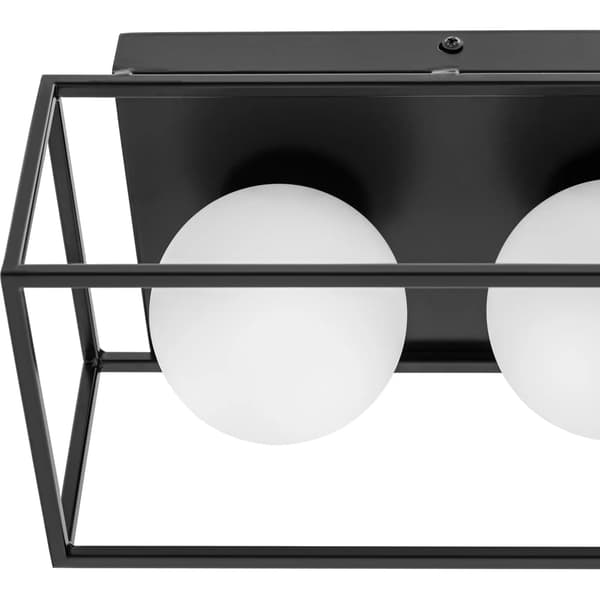 Moderne E9 loftlampe med 3 lyskilder - glaskugler i ramme