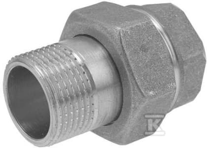 Mässingsskruvkoppling 1/2" rak med O-ring