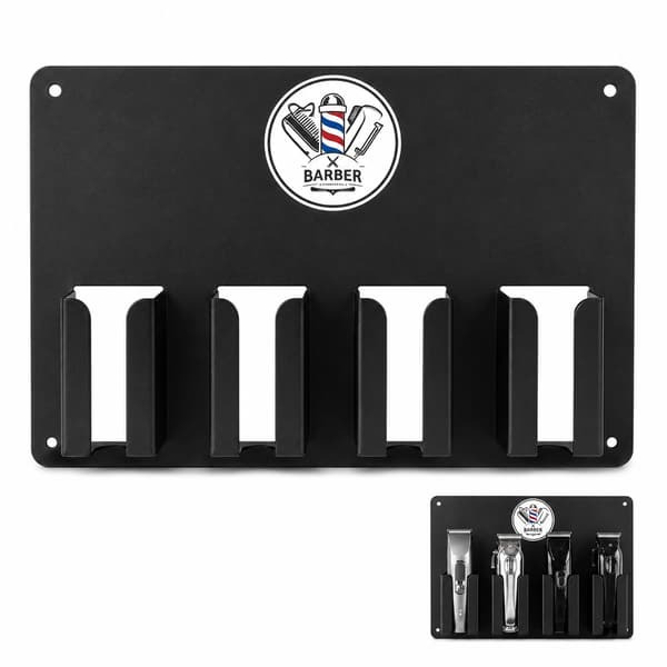 Magnetisk frisørholder til trimmere og klippere, sort