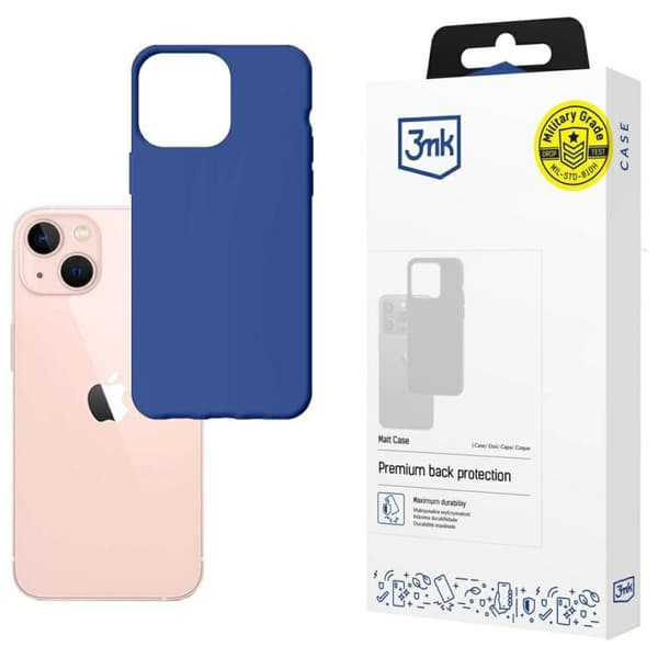 3MK Matt cover til iPhone 14, blåbær
