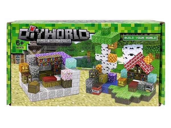Magnetiske byggeklodser terninger Pixel Cubes 66 dele 3D