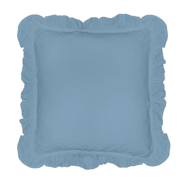 Örngott 40x40 med volanger, blå, set om 2