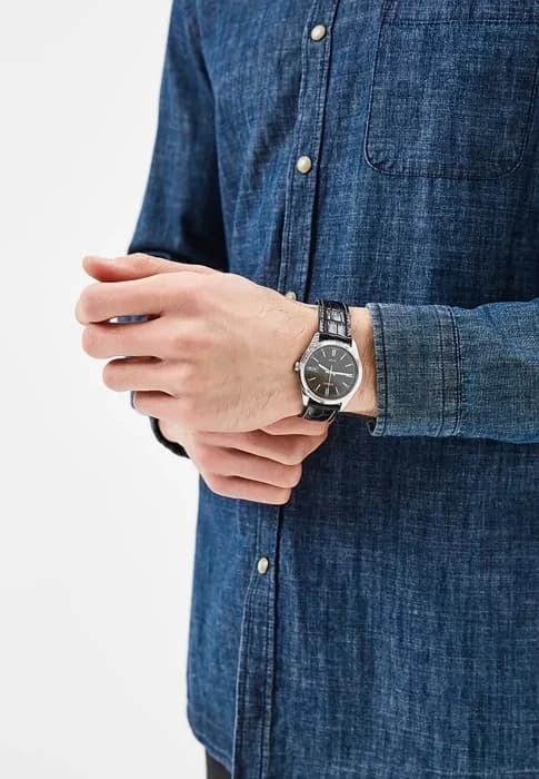 MIESTEN KELLO CASIO MTP-1302PL-1A (zd072j) + LAATIKKO