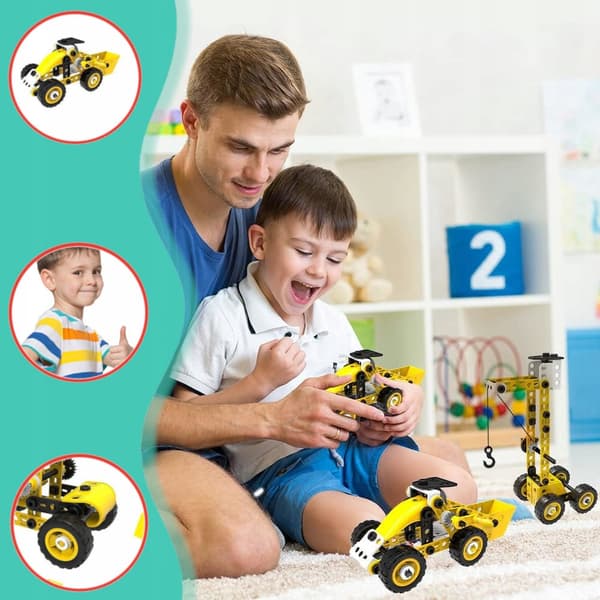 [pakkaus][5] Rakennuspalikat Ajoneuvot Mega Constructor 8in1 U472