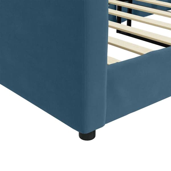 vidaXL Bäddsoffa blå 80x200 cm klädd i sammet