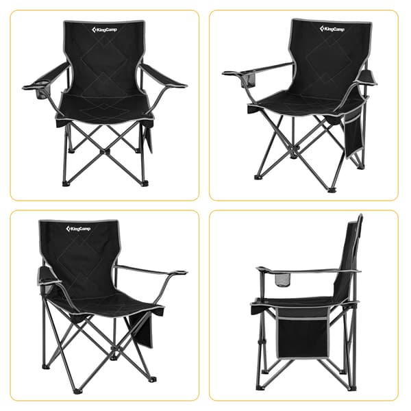 KING CAMP Lotus B10 foldbar campingstol - sort
