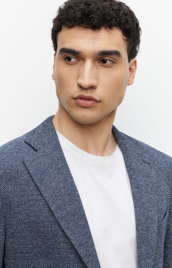 Slimfit hørjakke 102