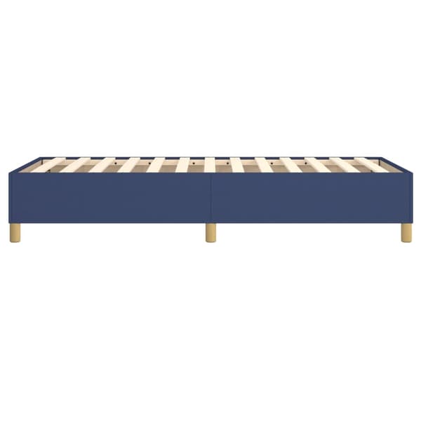 vidaXL sengestel uden madras blå 90x200 cm stof
