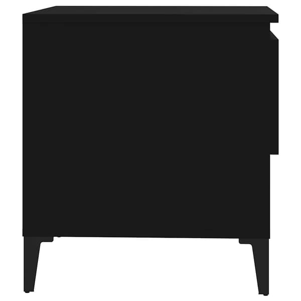 vidaXL sidebord, sort, 50x46x50 cm