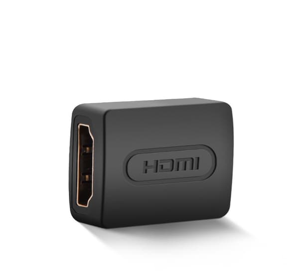 HDMI-kaapelin liitinsovitin musta