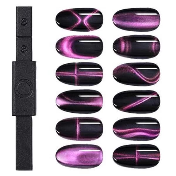 Magnetisk kattögespatel "Cat Eye" svart