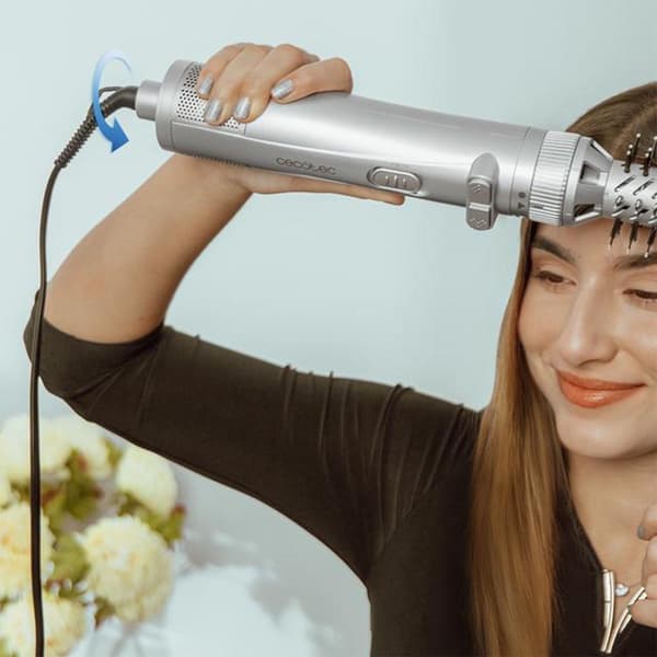 Cecotec CeramicCare 6-i-1 Gyro Silver Hårlocktång