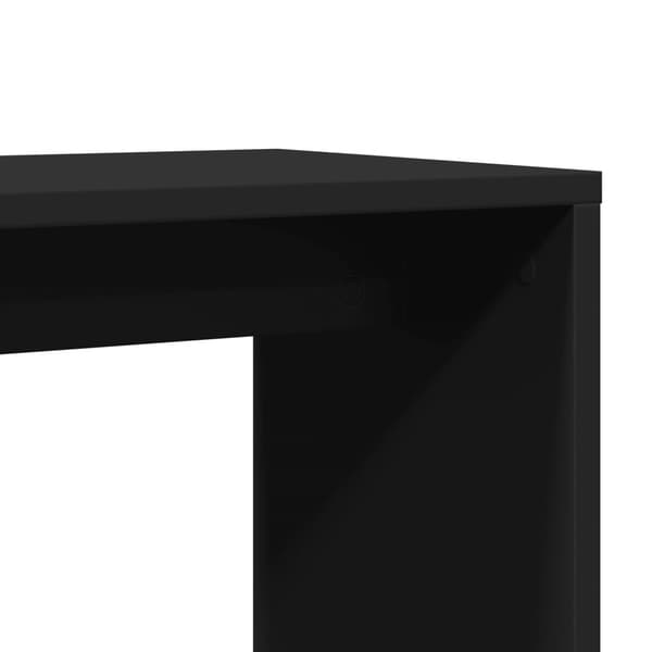 vidaXL sidebord, sort, 50x30x50 cm, træbaseret materiale