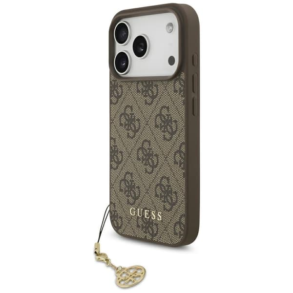 Guess 4G Charms Collection MagSafe-etui til iPhone 17 Pro brunt