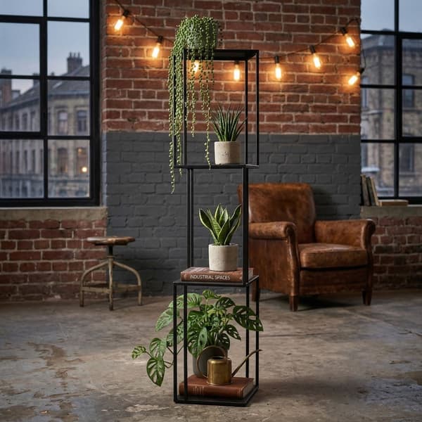 Høj, stående blomsterstander til 4 potter 117 cm