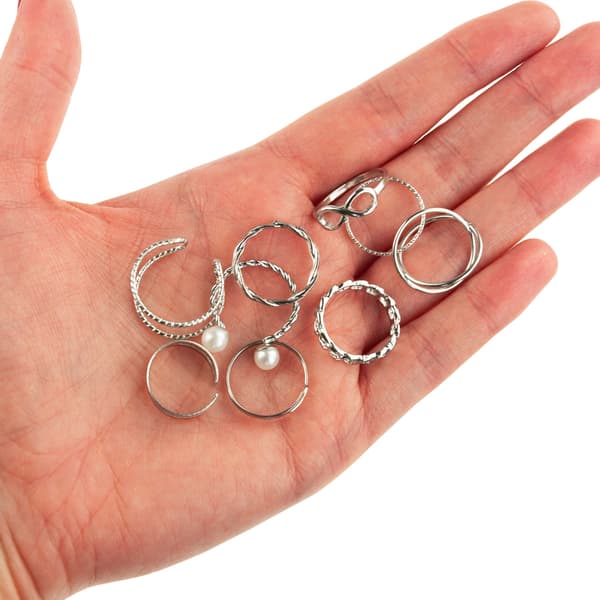 TG66797 RINGAR SILVERRINGSSET VIGSELRINGAR