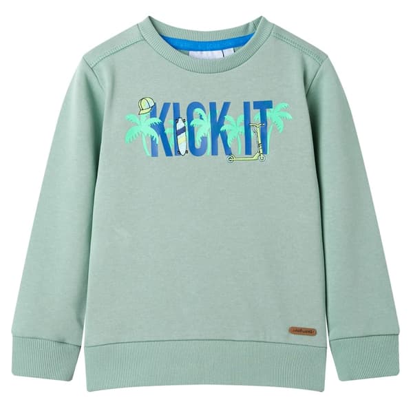 Børnesweatshirt, lys khaki, 128