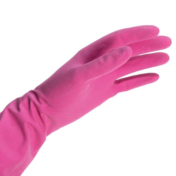 Rosa Latexhandskar - Praktiska - m