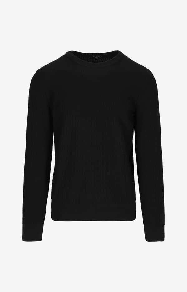 Mikromønstret sweater XXL