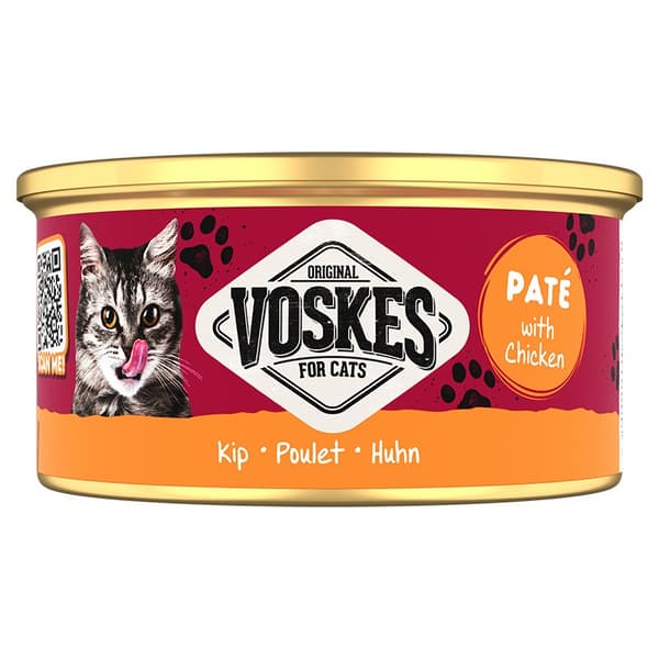 Voskes Paté vådfoder med kylling - paté med kylling kattefoder 85g