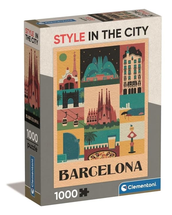 Puslespil 1000 Kompakt Barcelona