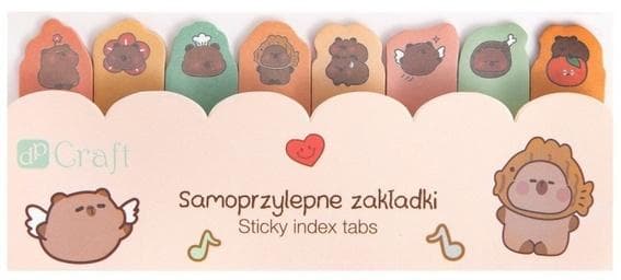 Självhäftande Capybara-indexflikar 8 st