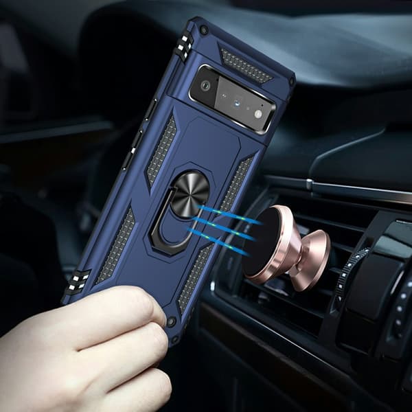 Pansarskal för Google Pixel 6 Pro, Nox Case Ring, marinblå