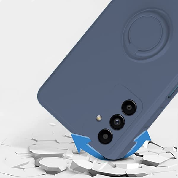 Smooth Ring cover til Samsung Galaxy A04S / A13 5G, Blå