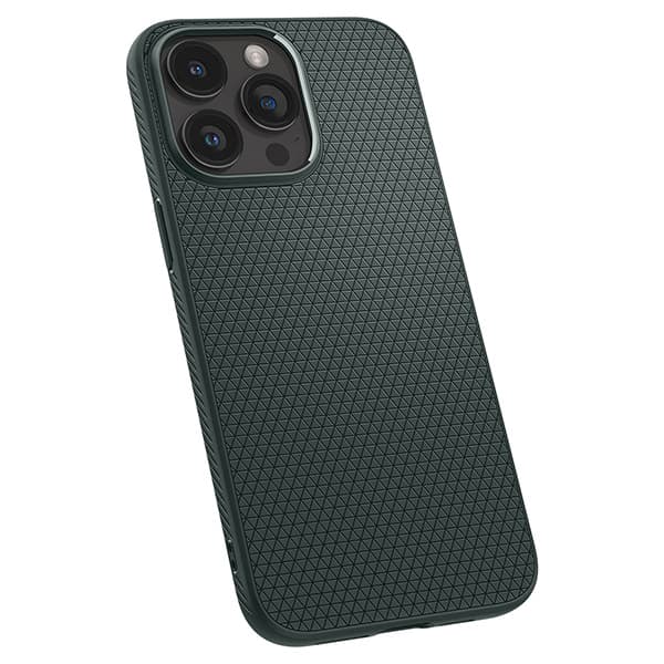Spigen Liquid Air-cover til iPhone 15 Pro Max, grøn/abyssgrøn