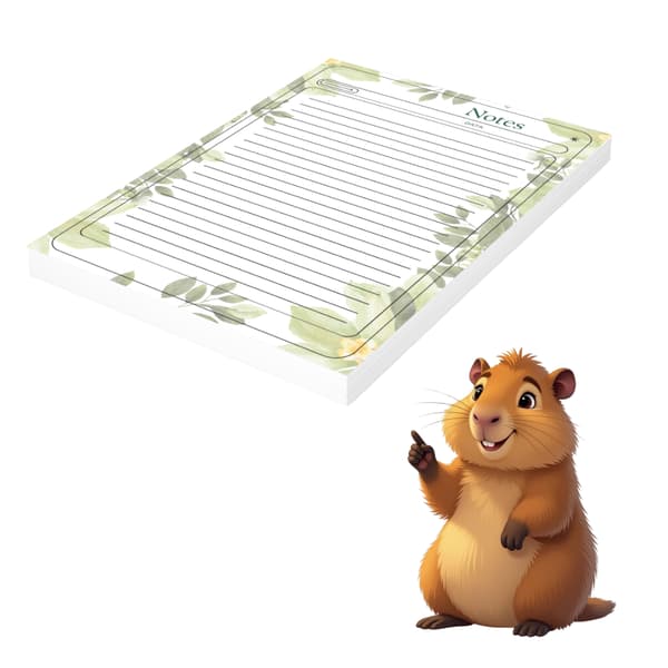 Notesbog - A6 notesbog - brevblok - 50 ark