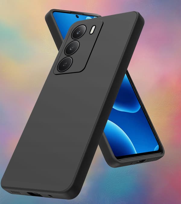 Realme C71 Mat Sort Silikone Cover Sæt 2 Stk. 9H Glas