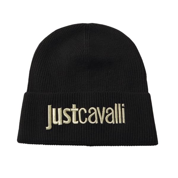 Just Cavalli Svart Dammössa i Ullblandning