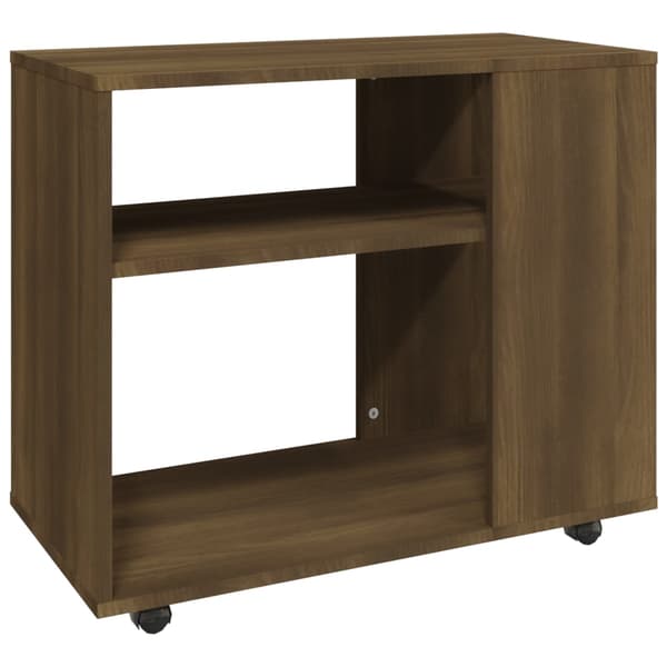 vidaXL sidebord brunt egetræ 70x35x55 cm